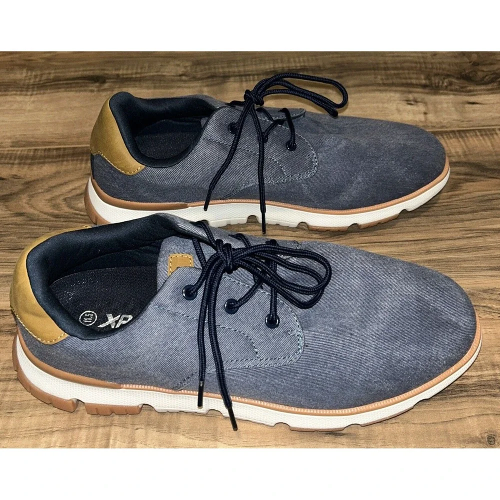 SIZE 11.5 Mens XPACS Oxford Orthotic Lace Up Arch Support‎ Shoes, Blue